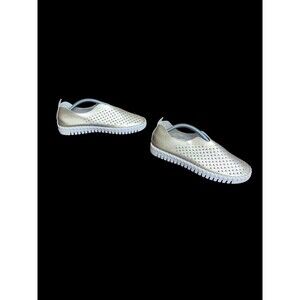 Isle Jacobsen Tulip Slides Gold Champagne EU 38 US 7.5-8 Women's